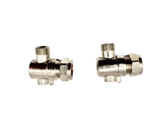 Hep® 15mm Angle Isolating Valve For Tap Connector Flexi Pipes