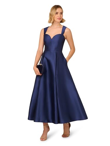 Adrianna Papell Women's Sweetheart Mikado Ankle Dress4