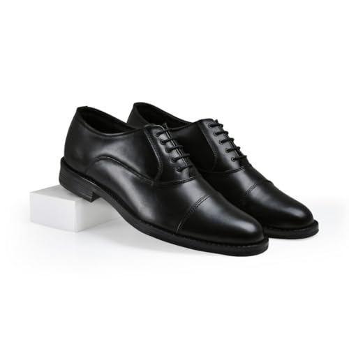 Image of Chardonnay Men's Leather Oxford Formal Shoes | Comfortable Cushioned Dress Shoes for Office & Business
