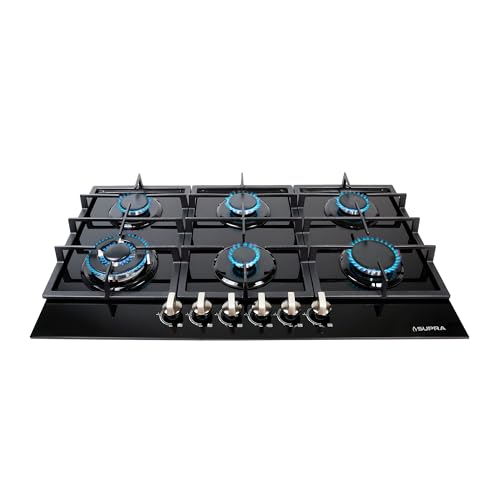 La mejor comparación de Estufa Acros 6 Quemadores Gris disponible en línea para comprar. 43 SUPRA Parrilla a gas de 6 quemadores para empotrar de 87 cm Mod. DIAMOND GLASS