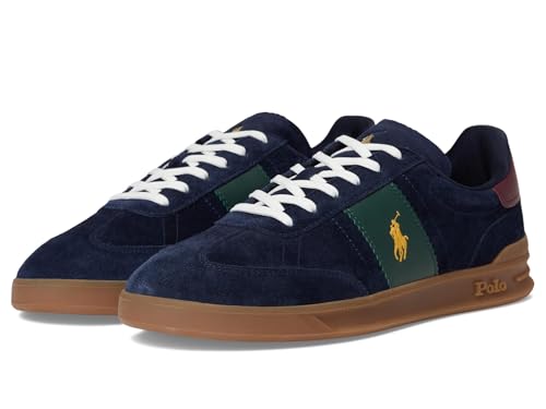 (取寄) ラルフローレン メンズ ヘリテージ アエラ スエード スニーカー Polo Ralph Lauren men Heritage Aera Suede Sneakers Navy/Wine/Forest 1 POLO RALPH LAUREN Men's Heritage Aera Suede Sneakers Navy/Wine