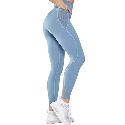 Leggings de yoga taille haute sans couture pour le running femme