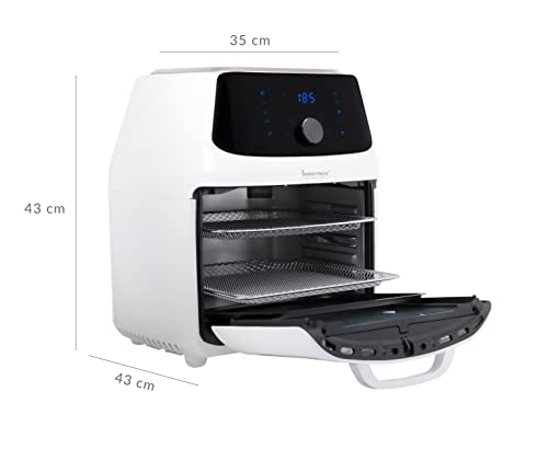 Innoteck Kitchen Pro 16Litre Digital Air Fryer Oven with Rotisserie Multi-functions Smart Cooker for Air Frying, Roast, Dehydrate, Fry, Bake and Reheat, white&silver, DS-5975 - Image 2
