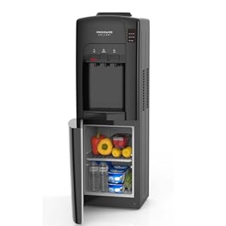 Frigidaire Gallery, Top Load Water Dispenser, Built-in Cooling Bottom Refrigerator Compartment, Black