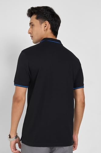 Image of Peregrine by Pantaloons Men's Solid Slim Fit Polo Shirt