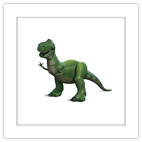 Affiche Toy Story 4 Rex Gallery Pops encadrée blanc art mural de qualité