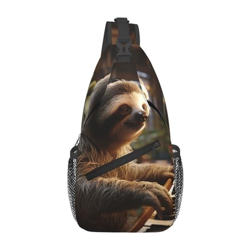 Morrales tipo Sling para senderismo negro unisex miniatura 2