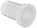 Thogus Nylon Tube Fitting, Adapter, White, 1/4" Barbed (Pack of 10)