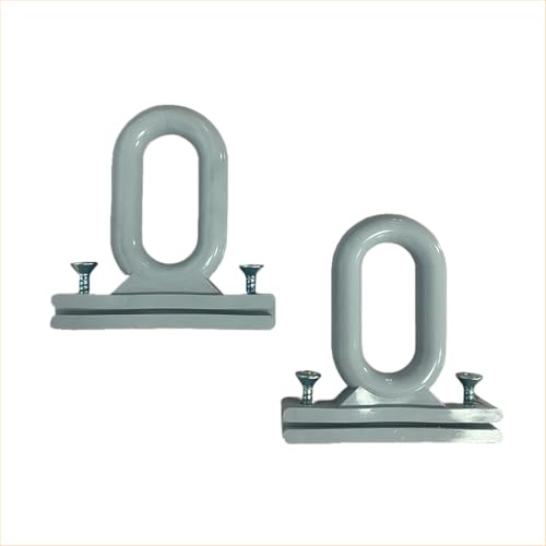 Image of FRAMIG Pair of Eyelets for Falling or Garden Awnings Made of ABS Nylon Wind Resistant (Grey)