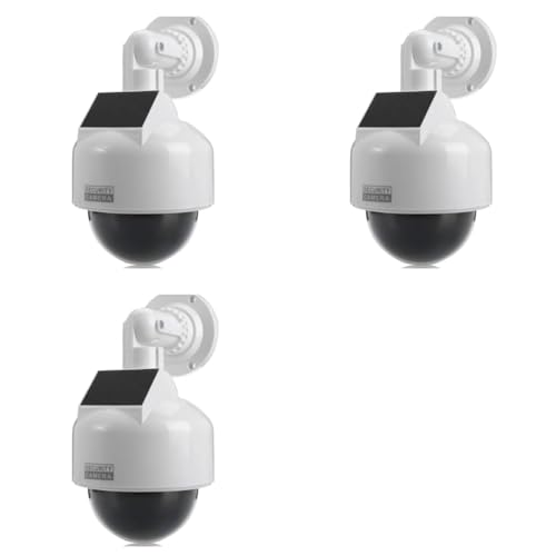 Caméra de sécurité de simulation pour surveiller votre maison, dôme factice LED extérieur
