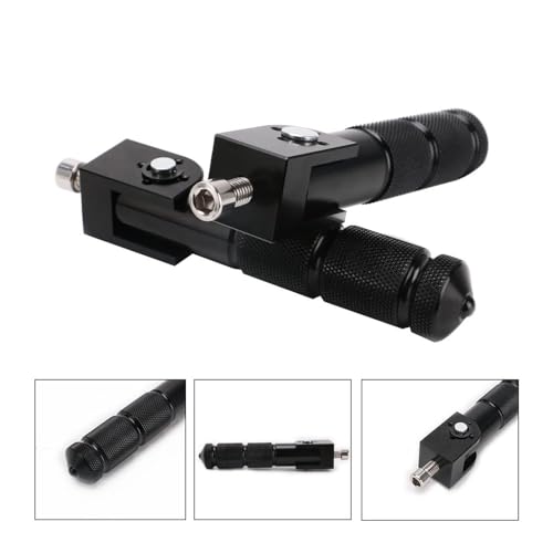 Cale pied moto noir MB-BF001-BK : repose-pieds arrière discrets 8mm