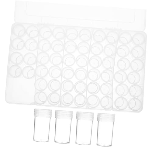Gogogmee 60 Storage Box Small Bead Organizer Plant Container Small Plastic Containers Planting Organizer Plastic Storage Boxes Transparent Pp