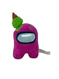 Just Toys Among US 6″ Plush – Pink w/Ice Cream | Officially Licensed Crewmate Toy | Soft & Collectible Gaming Plushie