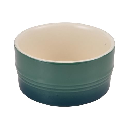 BERGNER Excalibur - Set 2 piezas de Ramequin de Gres Verde Antiadherentes - 250ml - Fabricado en Gres - Cuenco Verde Clásico muy Duradero - Apto para Lavavajillas y Horno