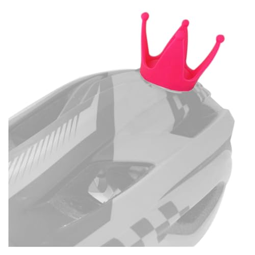 1 Piece Crown Helmet Decoration Helmet Accessories for Kids Balance Bike Helmet Motorcycle Helmet Bicycle Helmet Rose Red
