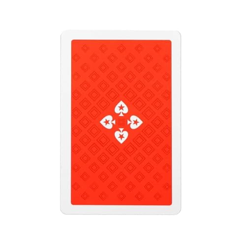 Poker Stars - Red Diamond Fade Spielkartendeck - 100% Plastik-Pokerkarten mit zweifarbigen Farben - Langlebig und wasserdicht - Premium-Deck für Texas Hold'em, Heimspiele und Sammler – Bild 3
