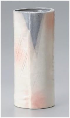 美濃焼花瓶 白灰8号巻型花瓶 11 X 24cm ギフト 大きな割引 プレゼント 縁起物 インテリア