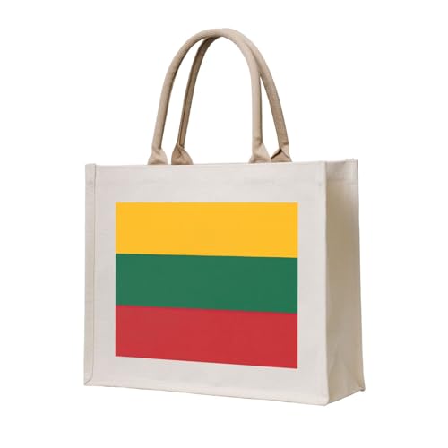 Sac fourre-tout Lituanie spacieux en toile pour éviter de manquer de place en voyage