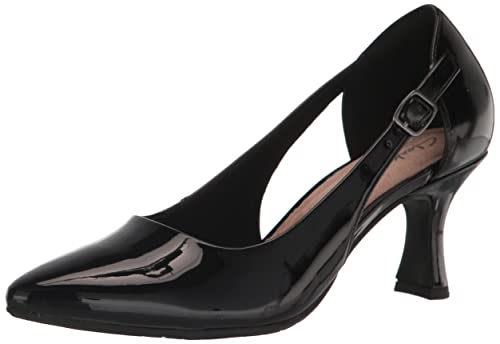 Preisvergleich Produktbild Clarks Damen Kataleyna Rae Pumps, Schwarz Lack Synthetisch, 40 EU
