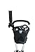 Qwik-Fold 3 Wheel Push Pull Golf CART - Foot Brake - ONE Second to Open & Close! (White/White)