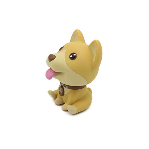 Fyant Shaking Bobbing Head Nodding Dog Smiling Bobbleheads For Car Interior Dashboard Decoration Desk Home Office Ornament Cute Shiba Inu Gift #TOP1