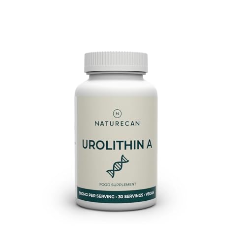 Naturecan Urolithin A 500 mg (30 Kapseln) - Hochreines Nahrungsergänzungsmittel 100% Vegan 30 Portionen