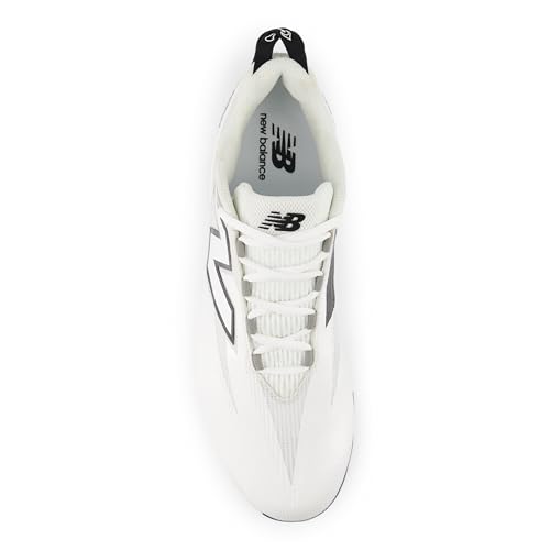 New Balance New Balance Men's BurnX5 Lacrosse Shoe, White/Black/Grey, 6 M