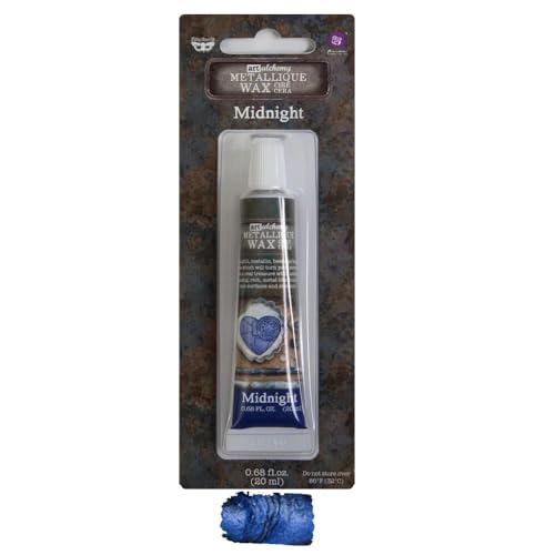 Prima Marketing Finnabair Art Alchemy Metallique Wax .68 Fluid Ounce-Midnight