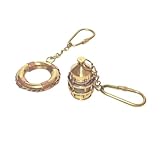 Pendientes colgantes vintage de metal mixto, tono latón y cobre, diseño de círculo y linterna