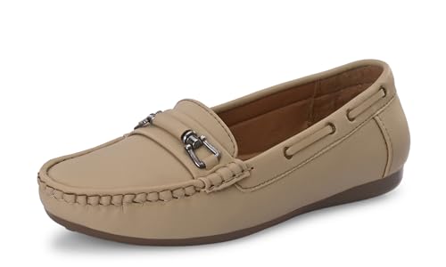Image of Karaddi Women's Loafers | Cushioned Footbed | Stylish Fashion Moccasins | Comfortable Slip On Formal Loafer for Women | Flexible Style Casual Shoes | Formal Office Wear Shoe