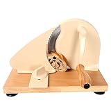 Bread Slicer for Sourdough Rounds Bread, Adjustable Thickness, turn Handle to get Even Slicing, Manual Bread Slicer with Sharp Blade and Suction Cups, Suitable for Sourdough Bread, Etc