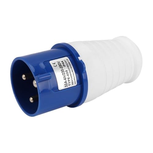 Conector industrial de aviación trifásico 32A 3 núcleos