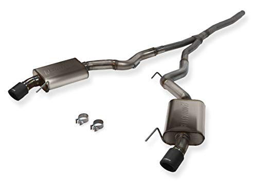 Flowmaster 717848 FlowFX Cat-Back Exhaust System Dual Out Rear Exit Incl. 3 in. Tubing/Straight-Through Mufflers/4 in. Black Ceramic Coated Tips 409 Stainless Steel FlowFX Cat-Back Exhaust System
