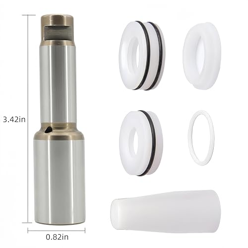 Image of 704-586 Piston Pump Repair Packing Kit with 704-551 Parts | Includes Piston Rod, Piston Seal & Upper /Lower Seals, Fits for Titan Impact 440 540 640 Wagner 320 321 Airless Sprayer