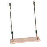 CIYODO Hängeschaukel Holz Schaukelsitz für Junge Mädchen Erwachsene mit Nylonseil für...
