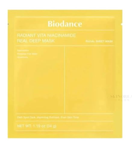 Biodance Maschera viso in Niacinamide, cura profonda per la pelle, 34 g