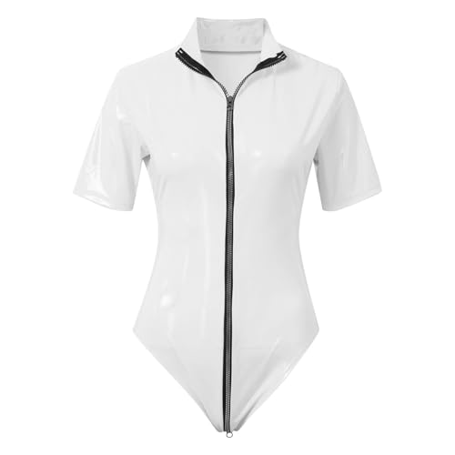 Collants scintillants d'une élégance séduisante blanche - 3
