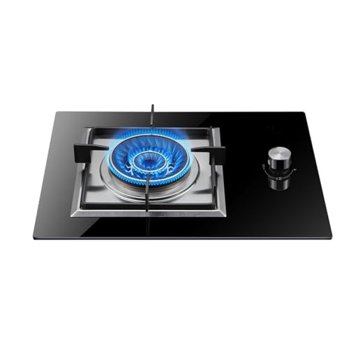 Gas Stove,Black Glass Table Top/Built-in Gas Stove,With Thermocouple Protected Gas Stove,Pulse Ignition, Easy to Clean (Size : NG)