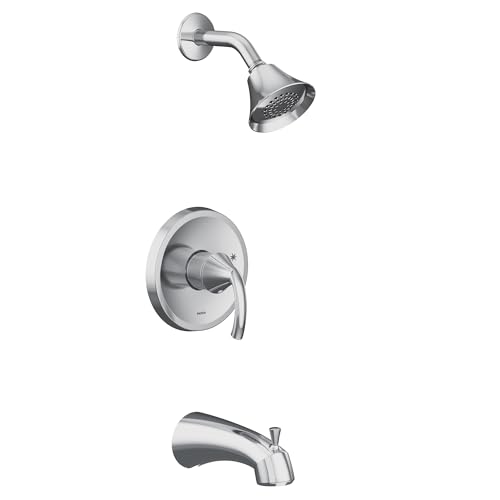 Moen UT2743EP Glyde M-CORE 2-Series Kit para Ducha y Bañera con 1 Manija, Válvula Requerida, Cromo miniatura 1