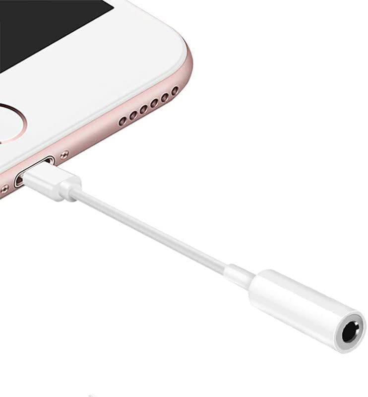 Apple MFI Certified Lightning to 3.5mm Headphone Jack Adapte (White)