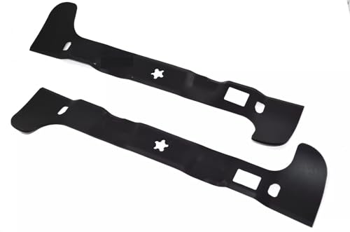 CHJYGMH Piezas de Herramientas de jardinería 2 Cuchillas de 54 cm para cortacésped (107 x 42 Pulgadas) para Husqvarna CTH 164, 171, 184, 194, 224 y TC 142 y 242 Fuerte y Duradero