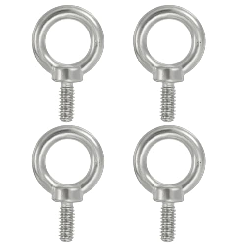 Boulon à œil de levage UNC 1/4-20 en acier inoxydable 304 pour sangle d'arrimage PATIKIL Lot de 4