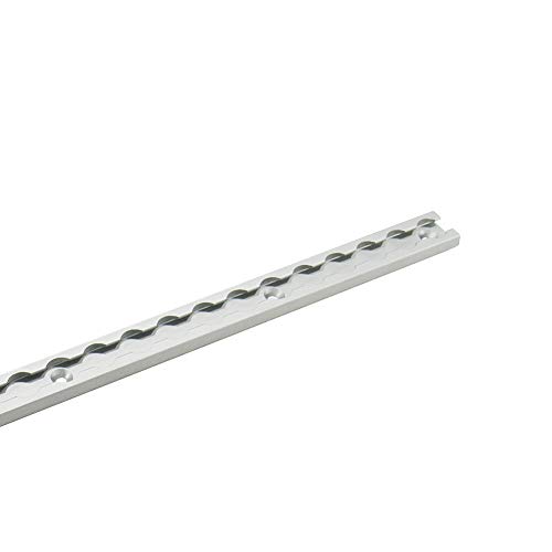Pit Posse 11003S 4 Foot Aluminum L Track Tie Down Anchor - 4 ft S Track Rail for Enclosed Trailer, Utility Trailer, Truck, Van, SUV, RV, Snowmobile, Toy Hauler, 5th Wheel (Silver)