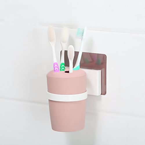 Image of Kookee Wall Mounted Self Adhesive No-Drill Toothbrush Holder for Bathroom to Keep Brushes (ART00661)