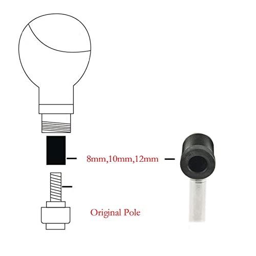 Ilovo Manual Racing Jdm Type-R 6 Speed Manual Gear Shift Knobs Replacement Fit For Universal Most Of Vehicle(Black) #TOP5