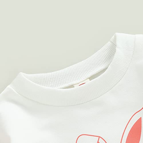 Easter Baby Boy Girl Clothes Bunny Ear Long Sleeve Sweatshirt Romper Bubble Oversized Onesie Outfit Cute Clothing (White-Thick Thighs Easter Vibes Romper, 6-12 Months) #TOP4