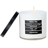 Chloefu LAN White Tea Candles Gifts for Men & Women, Highly Scented, 7.1oz|45 Hour Burning, Candles for Home Scented, Home Decor, Glass Jar Candle with Gift Box