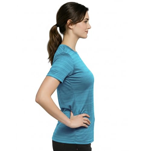 Image of NINQ Women's Loose Fit T-Shirt | Half Sleeve Round Neck Sports Wear for Gym, Running, Yoga, Workout & Casual Everyday Comfort