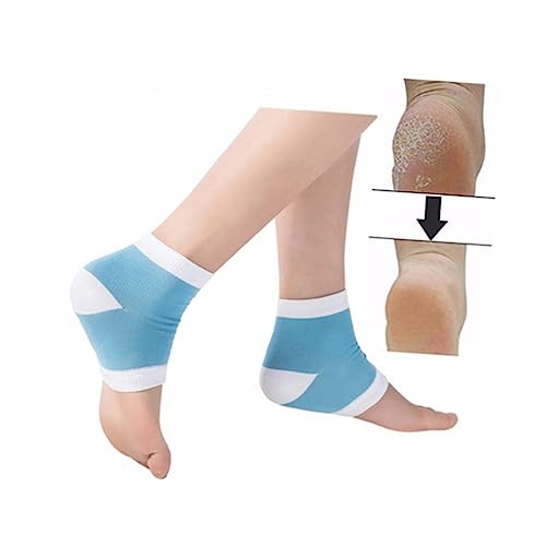 Mikinona 1pair Antichapping Socks Foot Socks Natural Fibers Comfy Socks Footcare Pedi Care Gel Feet Heel Socks Protective Case Moisturizing Socks Anti Cracked Feet Ripstop Socks - Image 8