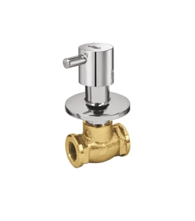 JAL Warna Concealed Stop Cock with Sliding Cap 20mm (Forged Body) Faucet | Stainless Steel | for Bathroom & Kitchen | Anti Rust | Chrome 3547F